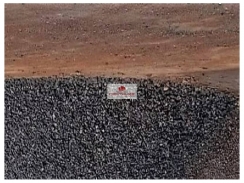 Direitos minerários e área de solo de jazida de manganes com área de 1000 hectares